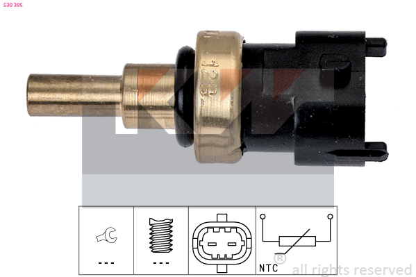 Senzor,temperatura lichid de racire 530 395 KW